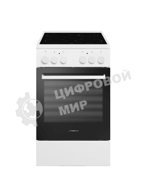Плита электрическая Maunfeld MEC55CW07 белый, конфорок 4 шт, духовка 60 л, 50 см x 85 см x 60 см
