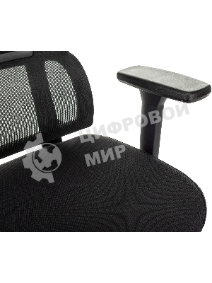 Кресло Бюрократ MC-711N-H черный, сетка, подголовник