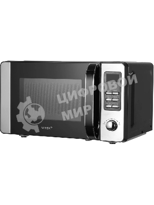 Микроволновая печь Vitek VT-MW0520 черный/серебристый, 20 л, 700 Вт, переключатели - кнопки, поворотный механизм