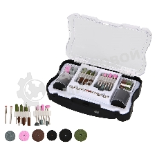 Набор оснастки для гравера (102 шт) Deli DH-ZMT04-EH1 хвостовик 3,2мм, пласт. кейс