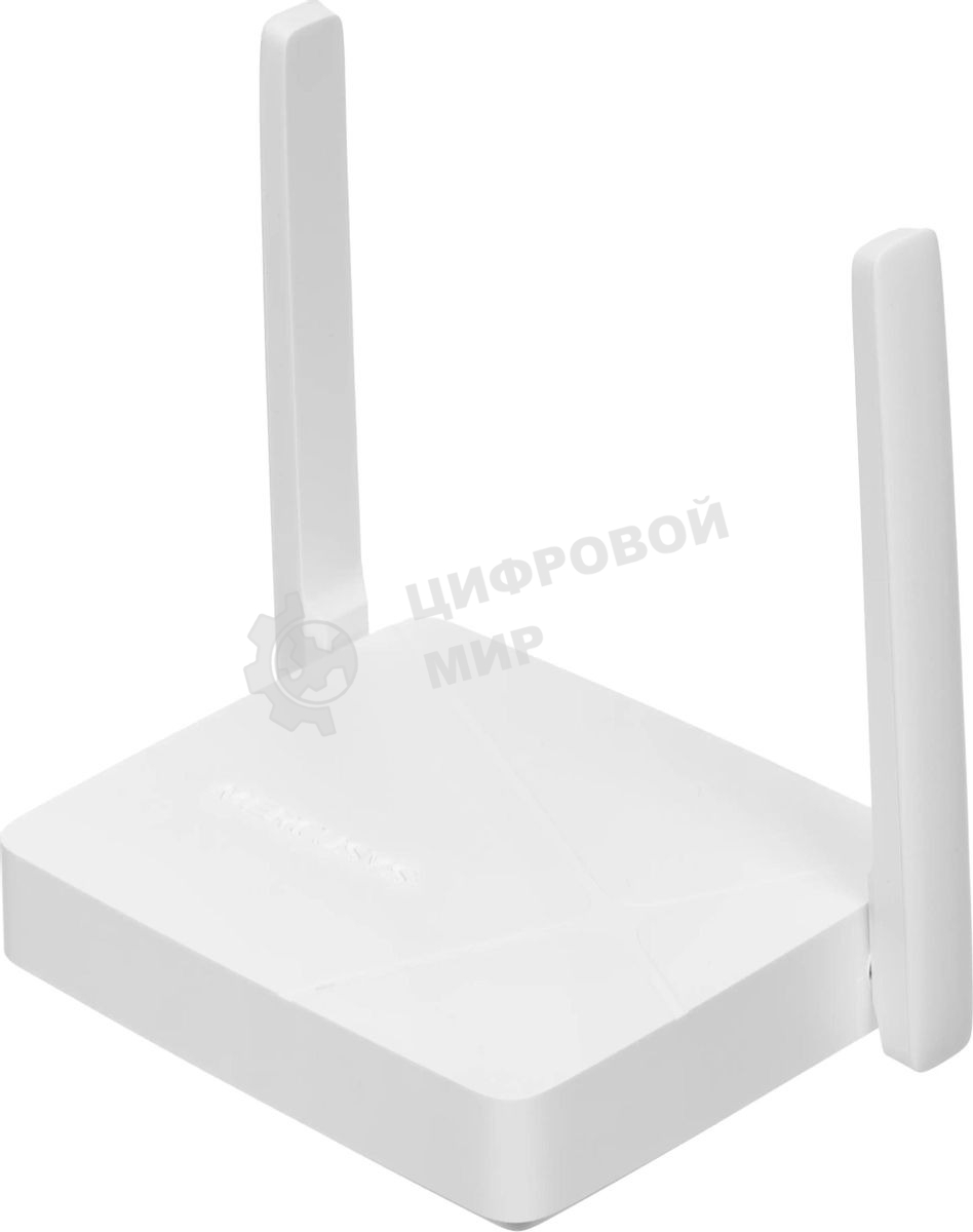 Роутер Mercusys MR20 AC750 Dual-Band Wi-Fi RouterSPEED: 300 Mbps at 2.4 GHz + 433 Mbps at 5 GHzSPEC: 2× Fixed External Antennas, 2× 10/100 Mbps LAN Ports, 1× 10/100 Mbps WAN PortFEATURE: Router/Access Point Mode Mode, WPS/Reset Button, IPTV, IPv6, Parenta