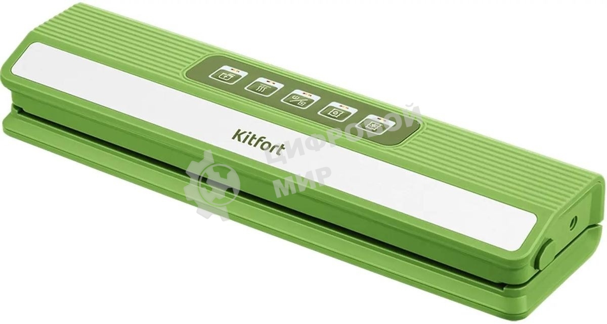 Вакуумный упаковщик Kitfort КТ-1558 ручной 70Вт 0.6Бар шир.пак.:30см зеленый