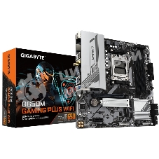 Материнская плата Gigabyte B650M GAMING PLUS WIFI, AM5, AMD B650, 4xDDR5, 4xSATA, 2xM.2, 1xPCIe 4.0 x16, 1xPCIe x1, 1xHDMI, 2xDP, 1x2.5Gb LAN, Wi-Fi 6E, Bluetooth 5.3, 1xUSB-C 5Gbps, 3xUSB-A 5Gbps, 2xUSB-A 2.0, 1xPS/2, 3x3.5 мм, 7.1, mATX