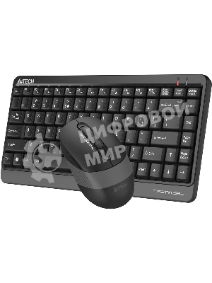 Комплект клавиатура+мышь A4Tech FStyler FG1110 беспроводной, USB, 2000 DPI, чёрный/серый