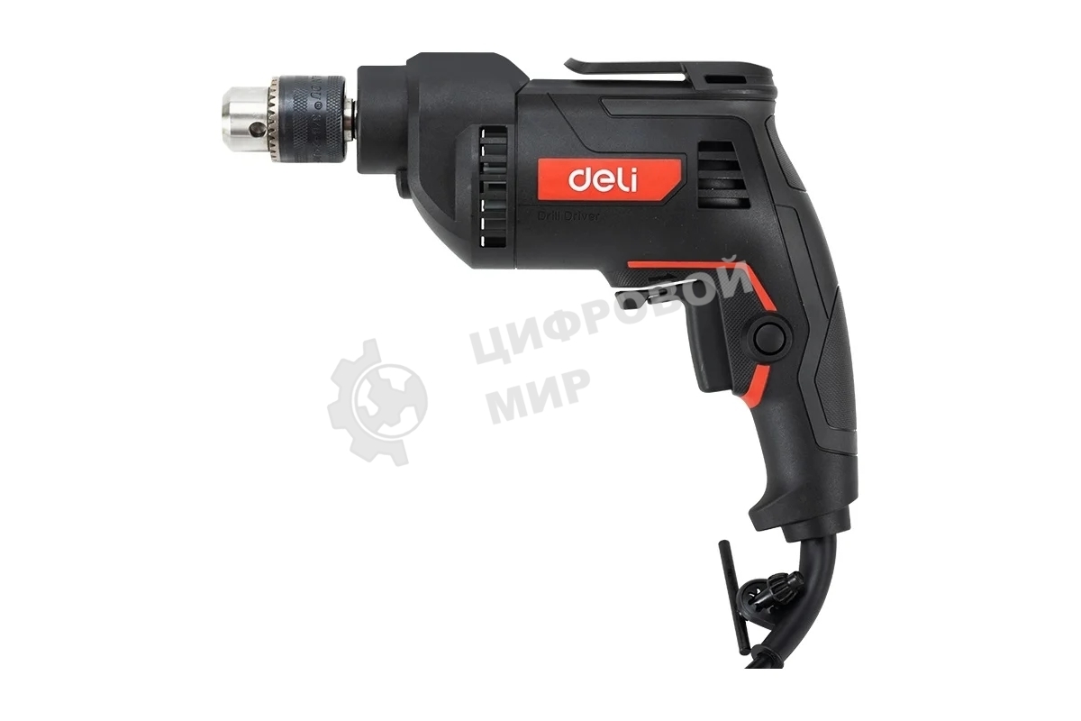 Дрель Deli DE-DZ10-2E, 500 Вт, сетевая, безударная
