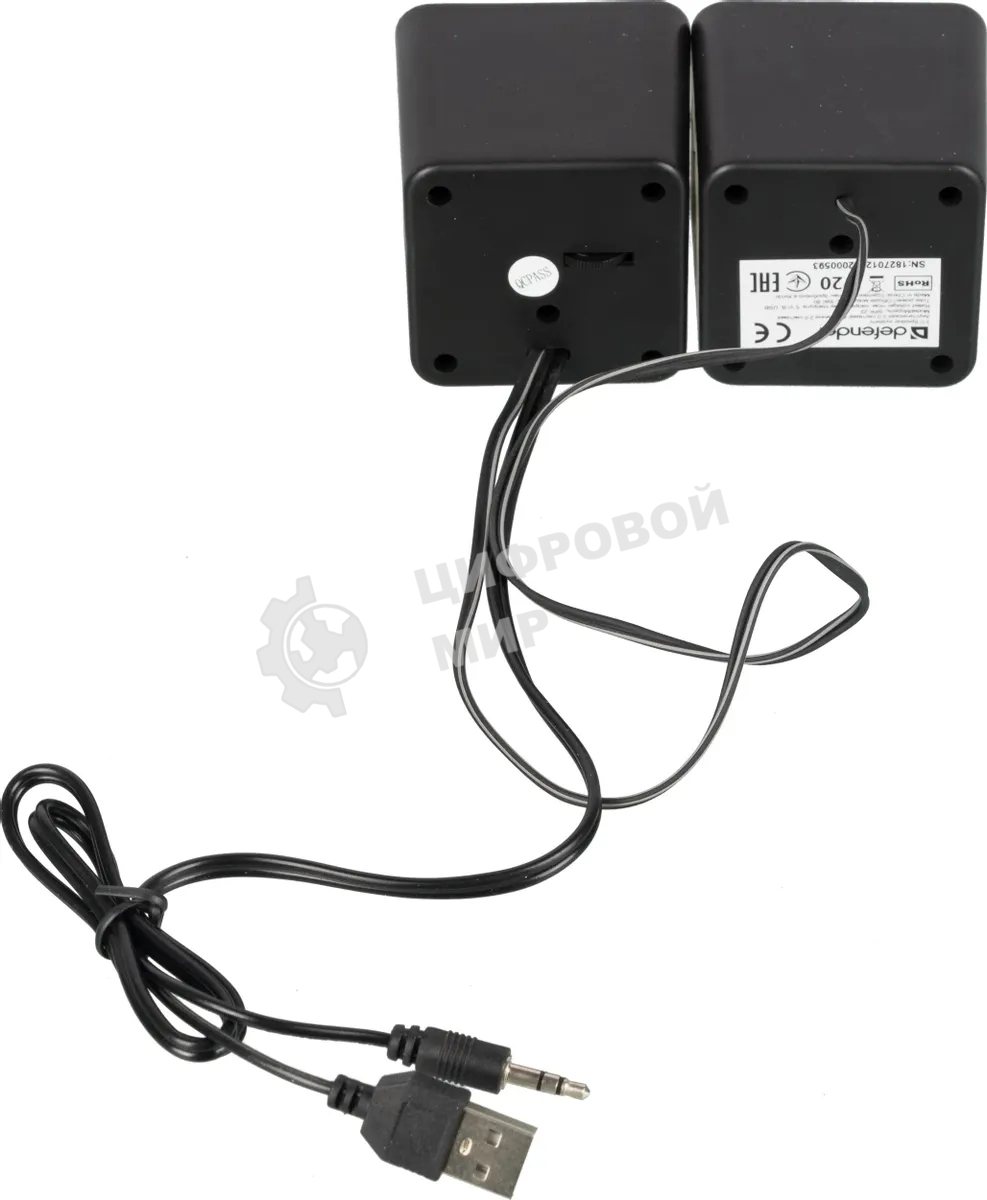 Акустическая система 2.0 Defender #1 SPK 22 черный, 5 Вт, питание от USB