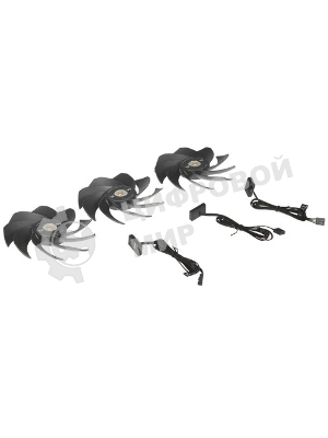 Вентилятор Thermaltake Toughfan EX14 Pro реверсивный 140x140x25mm черный 4-pin 31.6-34.1dB Ret (CL-F172-PL14BL-A)