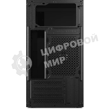 Компьютерный корпус CBR mATX Minitower V865, без БП, 1хUSB 3.0, 2хUSB 2.0, HD Audio+Mic, Digital Screen, черный