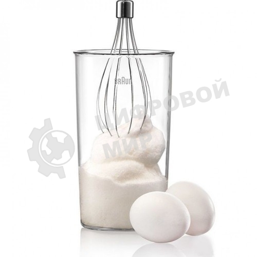 Блендер погружной Braun MQ 3035 WH Sauce 700 Вт, белый/синий