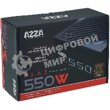 Блок питания Azza ATX 550W PSAZ-550W 80+ bronze (20+4pin) APFC 120мм fan 5xSATA RTL