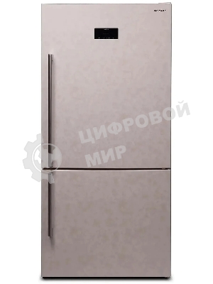 Холодильник Sharp SJ-653GHXJ52R бежевый двухкамерный 400/164 л морозилка снизу, No Frost