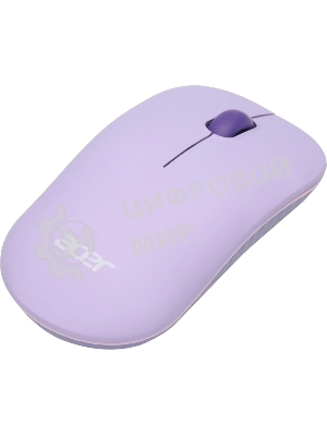 Мышь беспроводная Acer OMR205 фиолетовый, 1200 dpi, радиоканал, USB, кнопки - 3