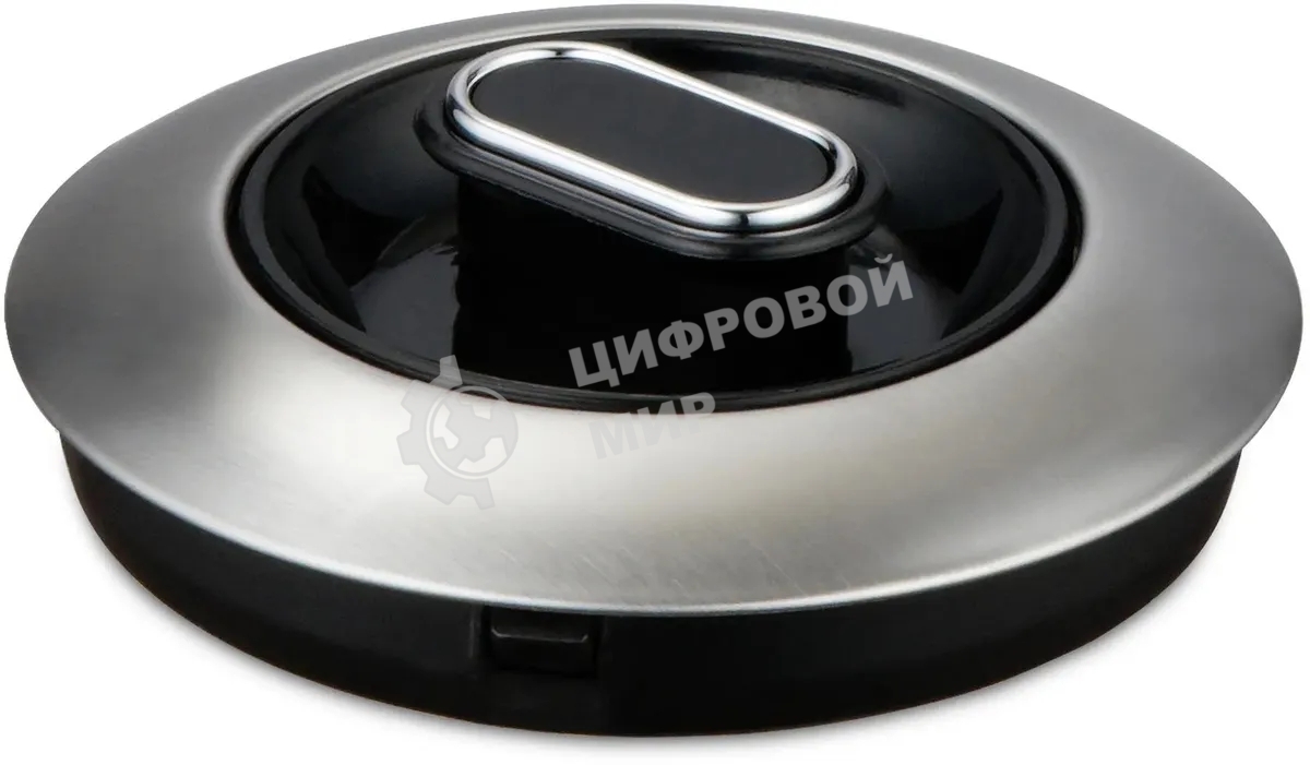 Чайник электрический Hyundai HYK-S5806 1.7 л, 2200 Вт, серебристый матовый/черный