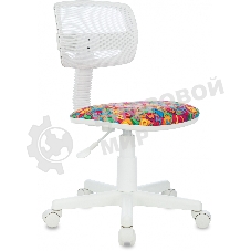 Кресло Бюрократ CH-W299 белый, сетка, 120 кг
