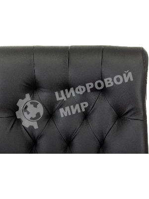 Кресло офисное Бюрократ T-9928WALNUT-CF черный, кожа, на ножках, дерево