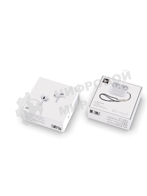 Наушники TWS Aksberry B19 белый, вкладыши, Bluetooth, сенсорное управление, до 4 ч