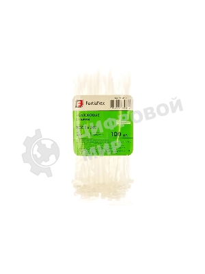 Хомут кабельный КСС 5х200 нейл. белый (уп. 100 шт) Fortisflex 49401