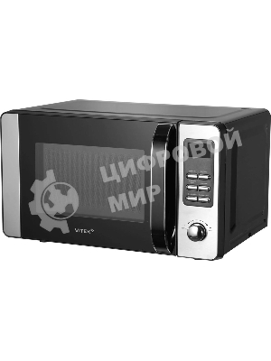 Микроволновая печь Vitek VT-MW0520 черный/серебристый, 20 л, 700 Вт, переключатели - кнопки, поворотный механизм