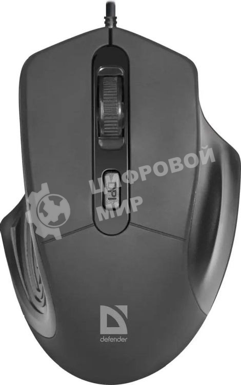 Мышь проводная Defender Datum MB-347 черный, 1600 dpi, USB, кнопки - 4