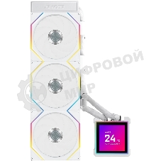 Система водяного охлаждения Lian-Li HydroShift II LCD-S 360TL ARGB Soc-AM5/AM4/1700/1851 белый 4-pin 33dB Al+Cu LCD Ret (G89.GHS2LCDS36TW.R0)
