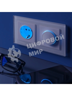Диммер с подсветкой N WERKEL (белый) W1142101
