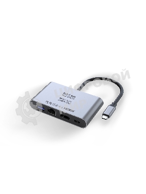 Распределитель Infobit iHub 301 3 подключения через 1 кабель USB-С