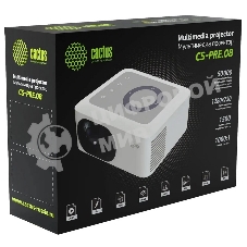 Проектор Cactus CS-PRE.08B.WXGA LCD 1500Lm LS 150Lm ANSI (1280x720) 1000:1 ресурс лампы:30000часов 1xUSB typeA 1xHDMI 0.5кг