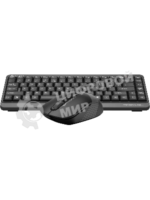 Комплект клавиатура+мышь A4Tech FStyler FG1110 беспроводной, USB, 2000 DPI, чёрный/серый