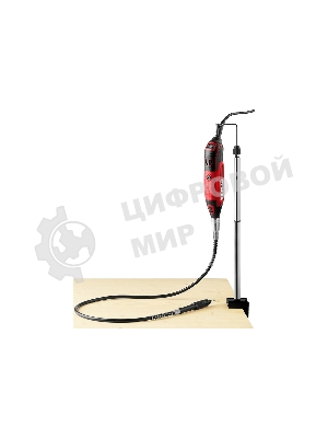 Прямошлифовальная машина (гравер) Зубр ЗГ-160 КН41, 220В, 160 Вт, 3.2 мм, 15000-35000 об/мин, набор насадок, цанг и державок, гибкий вал, штатив, 41 предмет, кейс