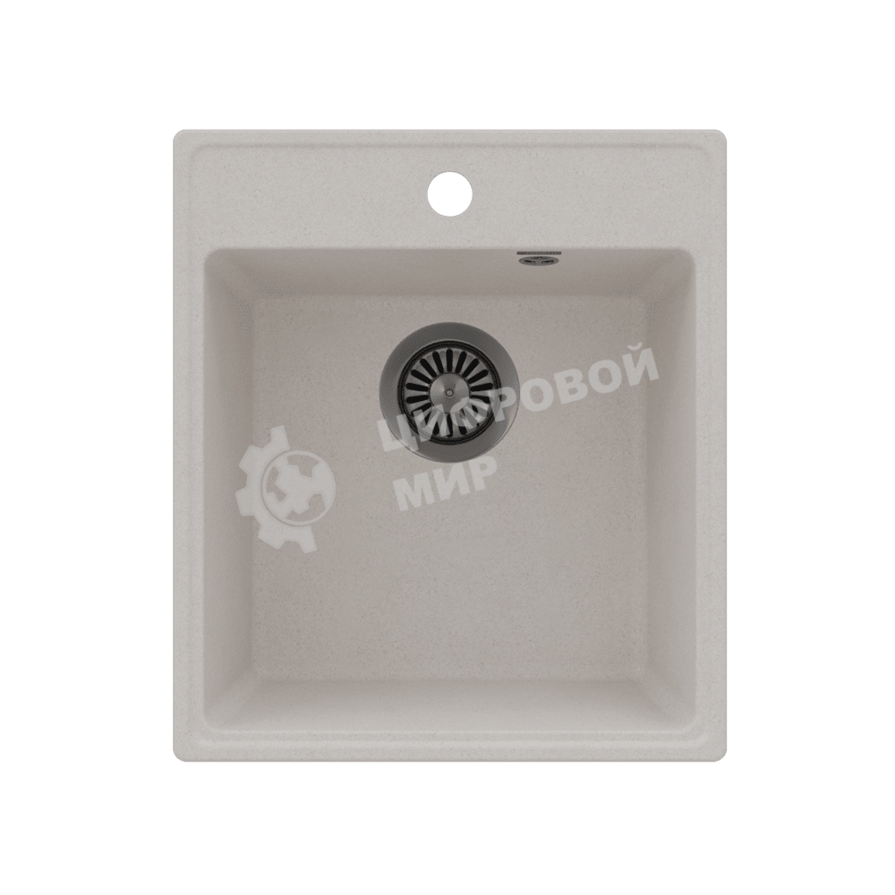 Кухонная мойка Maunfeld Perla 425 MFQS-425W кремовый