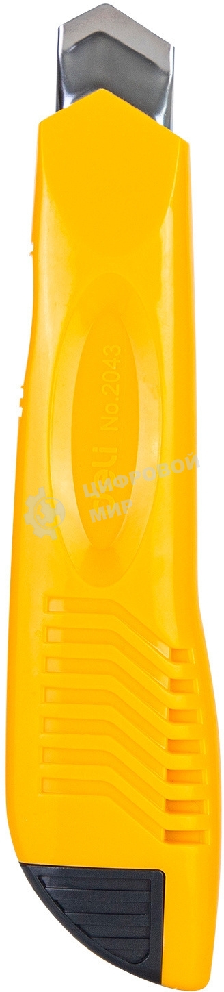 Нож канцелярский Deli E2043, ширина лезвия 18 мм, фиксатор усиленный сталь ассорти, блистер