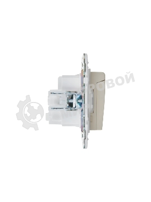 Розетка 1-местная IEK SKANDY SK-R11B (SK-R16-16-44-K10) с заземлением, с защитными шторками и крышкой 16А IP44, бежевый
