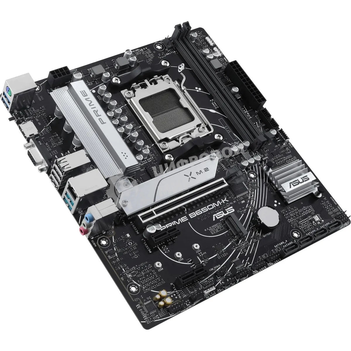 Материнская плата ASUS PRIME B650M-K, Socket AM5, AMD B650, 2xDDR5, 4xSATA, 2xM.2, 1xPCIe 4.0 x16, 2xPCIe 4.0 x1, 1xHDMI, 1xVGA, 1x 2.5Gb LAN, 4xUSB-A 2.0, 2xUSB-A 3.2 Gen 1, 2xUSB-A 3.2 Gen 2, 3x3.5 мм, 7.1, mATX