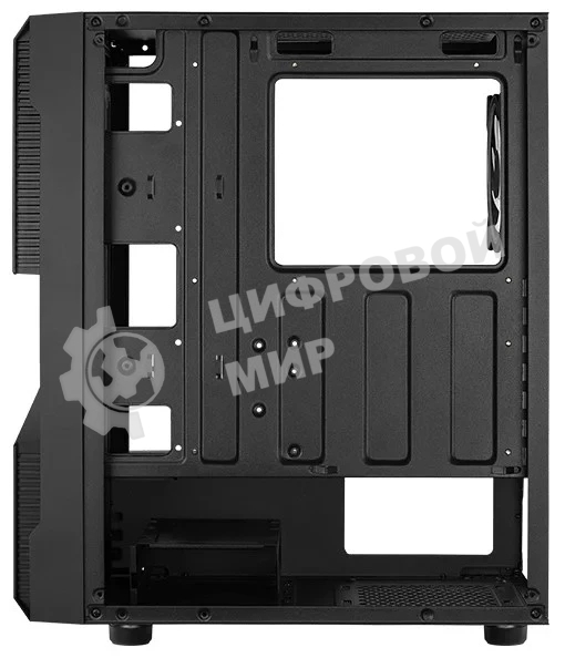 Компьютерный корпус Aerocool/Formula Menace Saturn FRGB-G-BK-v1 черный без БП ATX 4x120мм 2xUSB2.0 1xUSB3.0 audio bott PSU