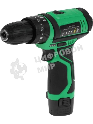 Дрель-шуруповерт Zitrek Crusher 063-4054, 12 В, 1,4 Ач, 30 Нм, щеточный, ударный