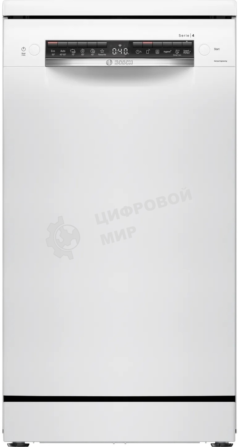 Посудомоечная машина Bosch SPS4HMW64Q белый, 45 см, 10 компл., 46 дБ, класс А++