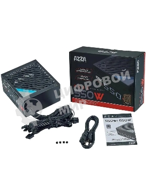 Блок питания Azza ATX 550W PSAZ-550W 80+ bronze (20+4pin) APFC 120мм fan 5xSATA RTL