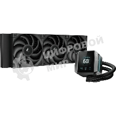 Система жидкостного охлаждения DEEPCOOL MYSTIQUE 360 ARGB черный, 120 мм, алюминий/медь, 2150 об/мин, 36.49 дБ, 4 pin, 300 Вт