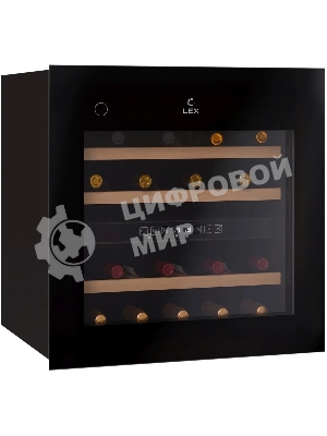 Винный шкаф LEX LWD6036BL dual zone PP 1-нокамерн. черный (CHAT500008)