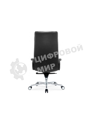 Кресло Cactus CS-LBK-AMSTERDAM черный, кожа, 120 кг, подголовник, механизм качания