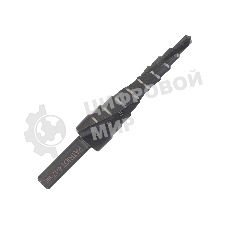 Сверло PATRIOT EXPERT по металлу ступенчатое 4-12 мм, Р6М5, упаковка блистер