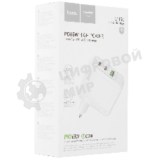 Блок питания (сетевой адаптер) HOCO C115A 2 Type-C/USB-А, белый