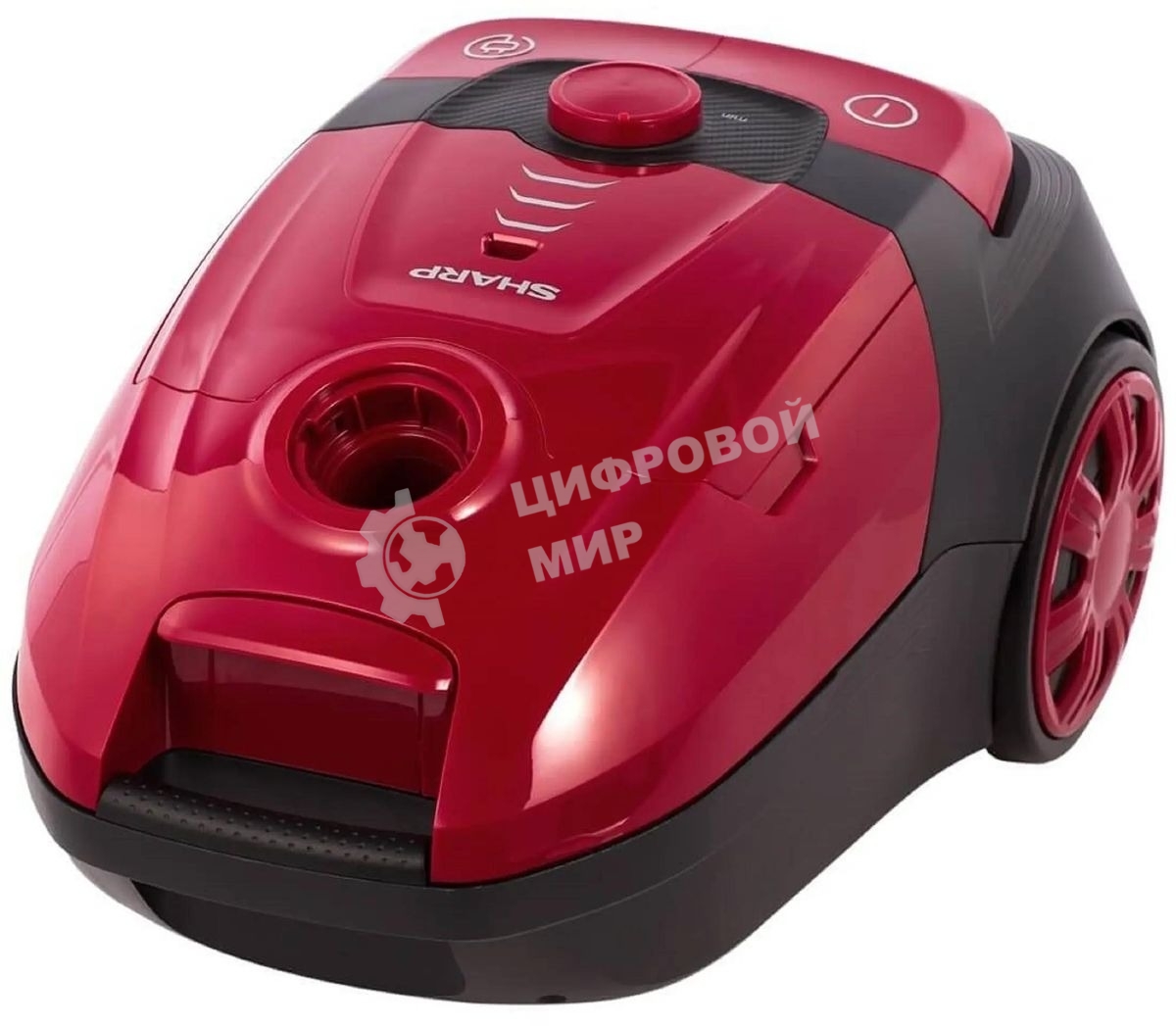Пылесос Sharp ECKB19RR, красный/черный, 350/1900 Вт, уборка сухая, пылесборник мешок 2.3 л