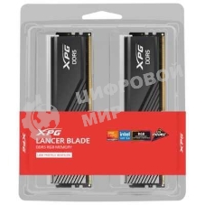 Оперативная память ADATA XPG Lancer Blade RGB, DDR5, 32GB (2x16GB), 6000 MHz, CL36, с радиатором, RGB, черный