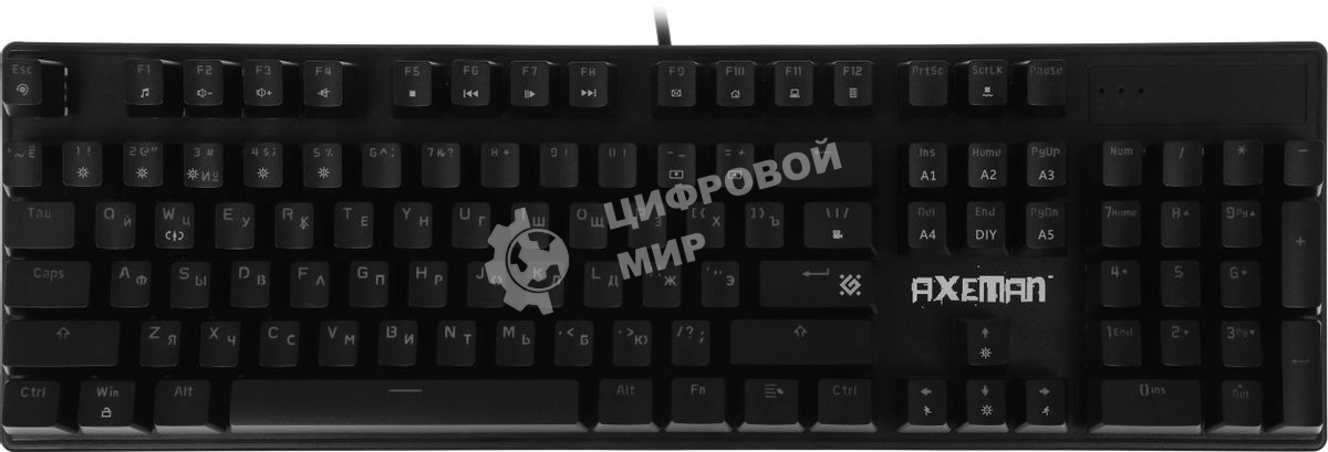 Клавиатура Defender Axeman GK-302 проводная, USB Type-A, чёрный