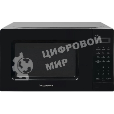 Микроволновая печь HOME HDM207BB черный, 20 л, 700 Вт, переключатели - кнопки, поворотный механизм