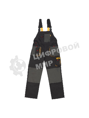 Полукомбинезон профессиональный рабочий Denzel 65% полиэстер 35% хлопок, M