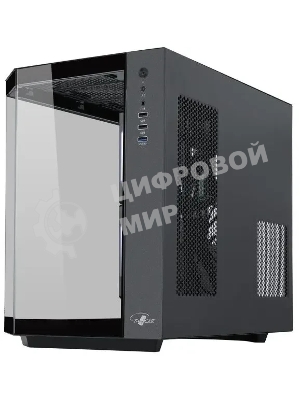 Корпус mATX Eurocase M2771 black, без БП, закаленное стекло 2 стороны