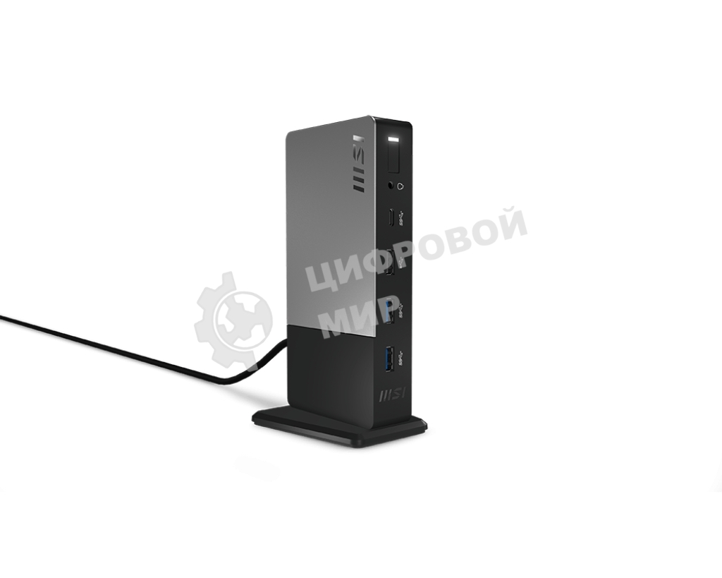 USB-концентратор MSI USB-C Docking Station Gen 2/1xType-C(USB3.2Gen2/DP)/1xType-C USB3.2Gen2/2xType-A USB3.2Gen2/1xType-A USB2.0/1xHDMI2.1/1xDP/1xRJ45/1xComboJack/150W adapter