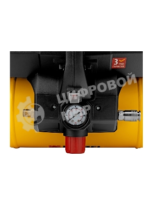 Компрессор Denzel DLS750/6 безмасляный малошумный 750 Вт, 140 л/мин,ресивер 6 л